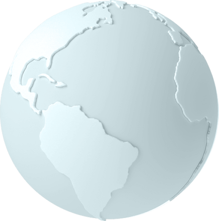 clean illustration of globe