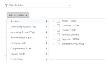 Filter builder