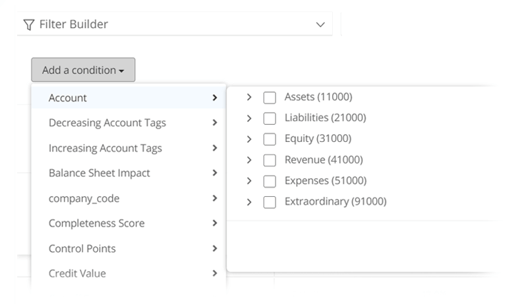 Filter builder