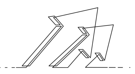 Illustration of arrows pointing up