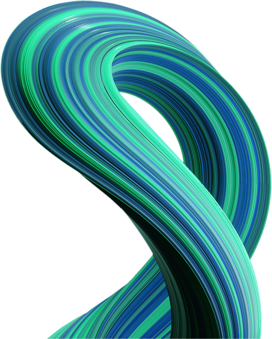Swirling 3D infinity shape