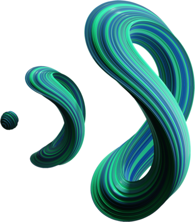Three swirls, going from small to large, similar to evolution