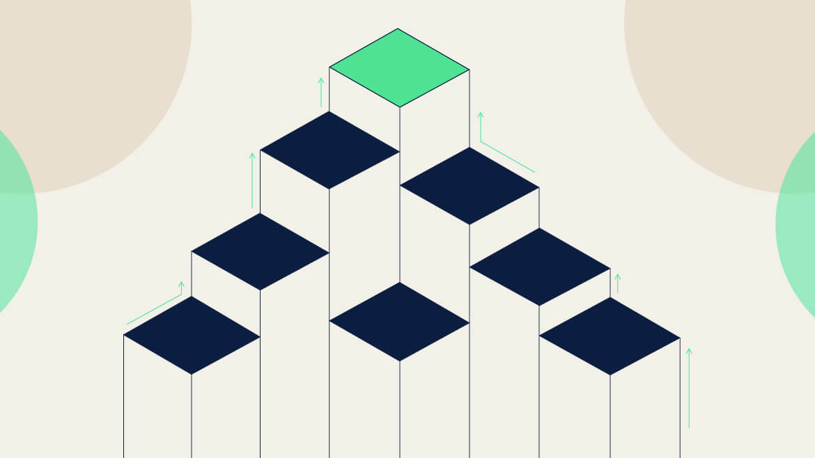 An abstract image of growth and development to symbolize the adoption of new technologies and processes by storied firms and businesses.