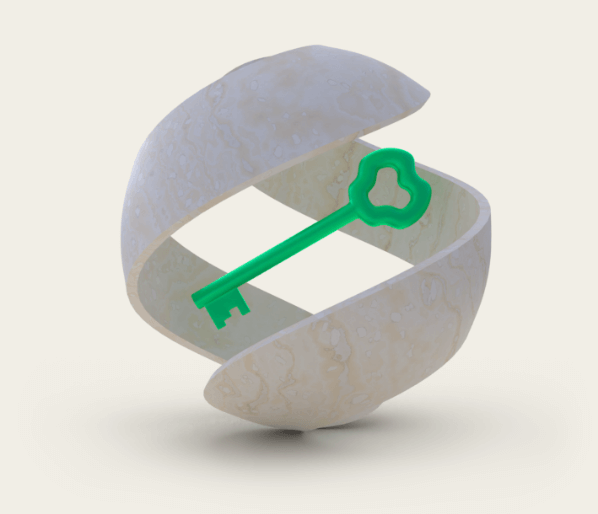 Green 3D Key