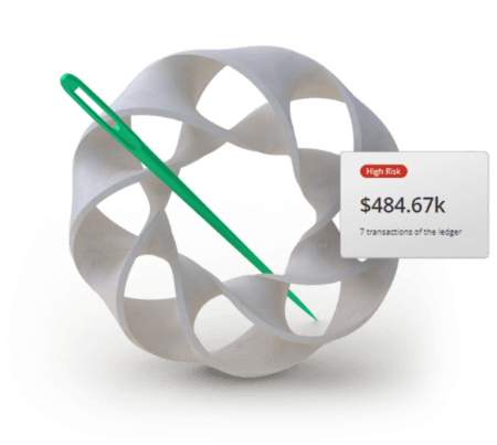 3D concept illustrating a green needle
