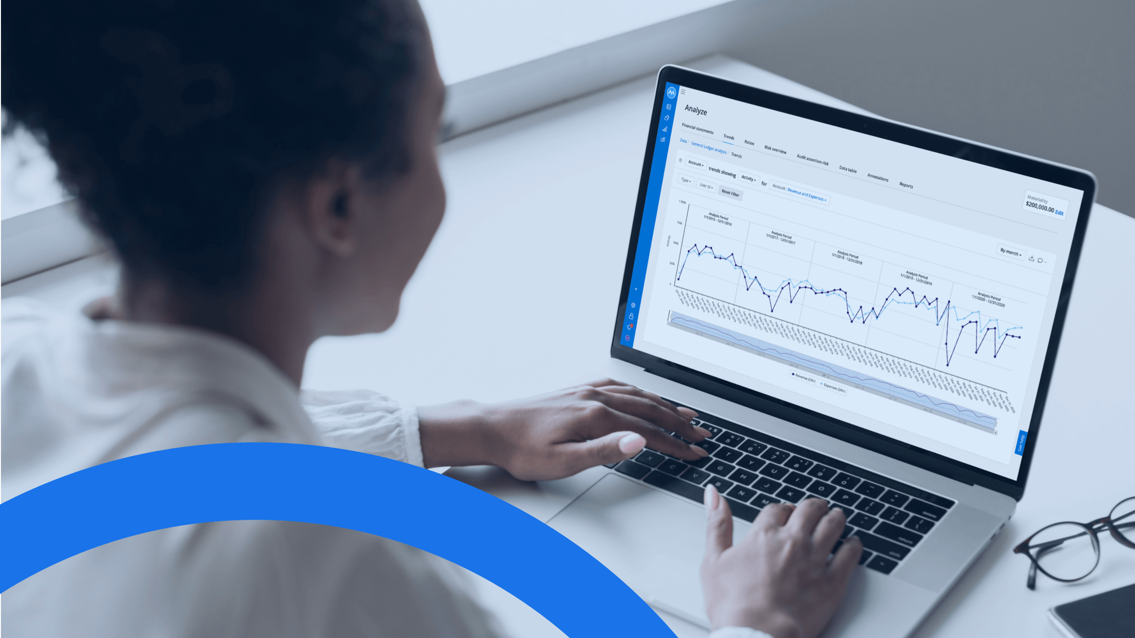 CFO using mindbridge risk analytics to find embedded leases