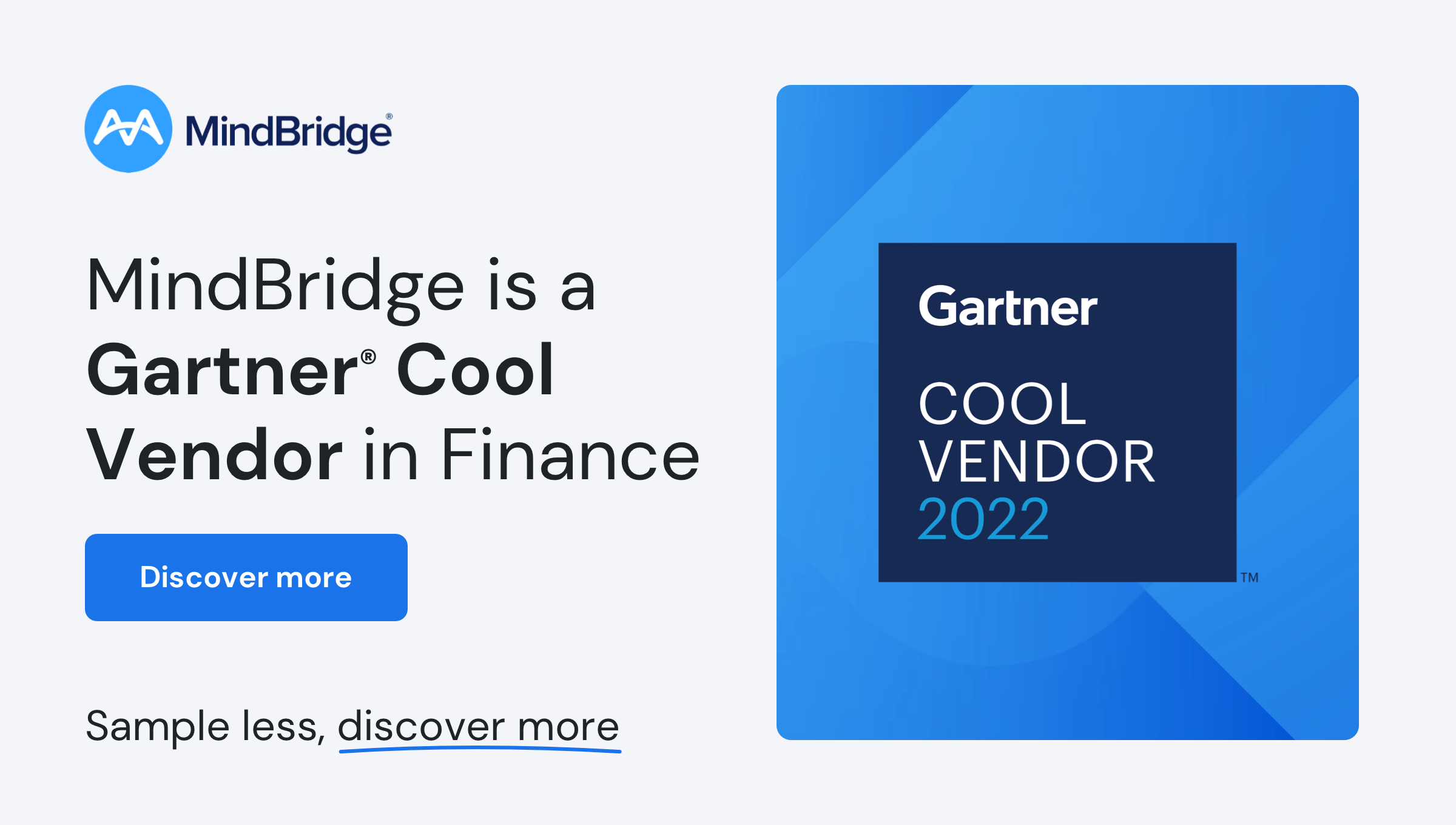 MindBridge recognized by Gartner® as a Cool Vendor in Finance