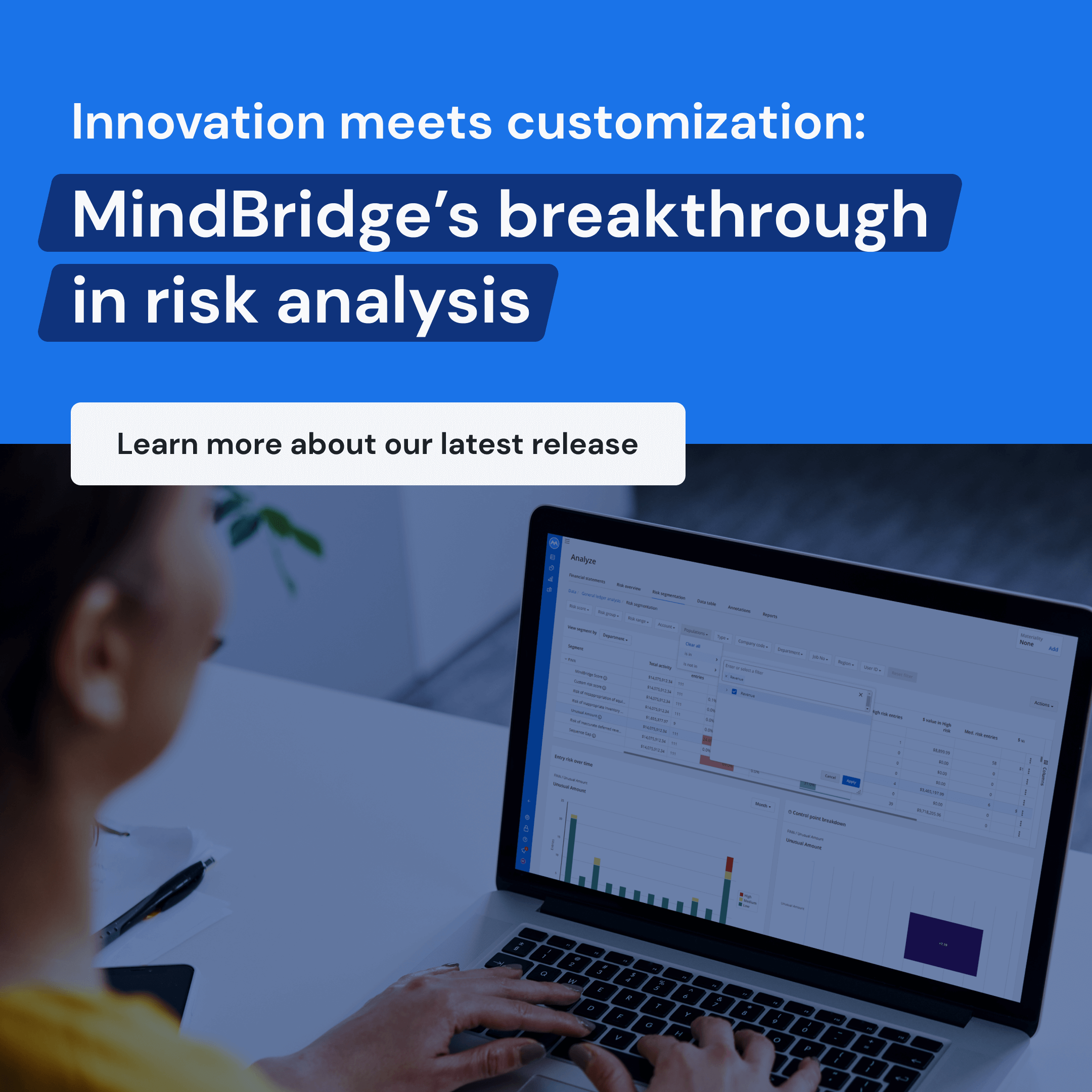 Innovation meets customization MindBridge's breakthrough in risk