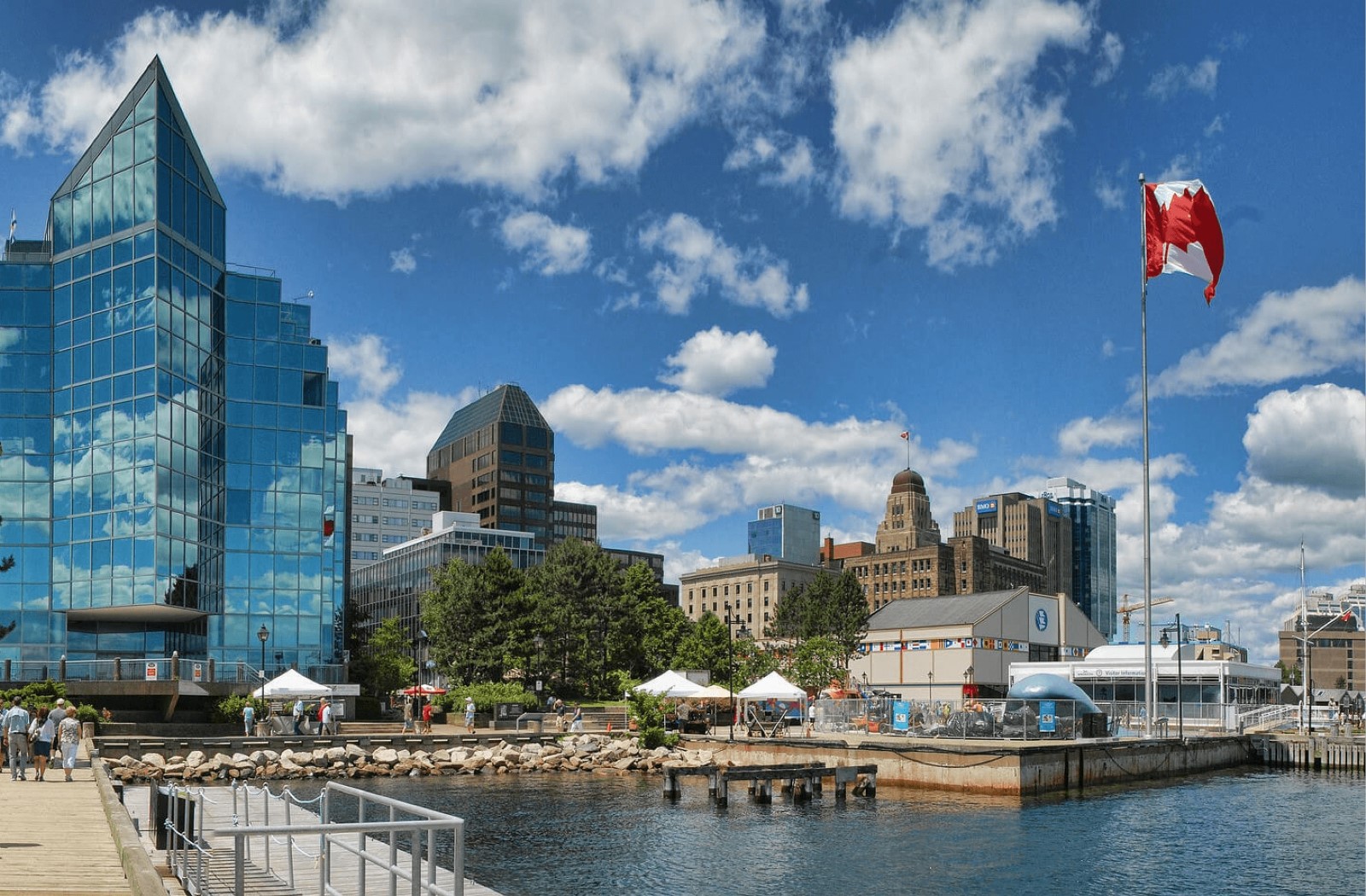 Image of the Halifax harbor and the Halifax Convention Centre
