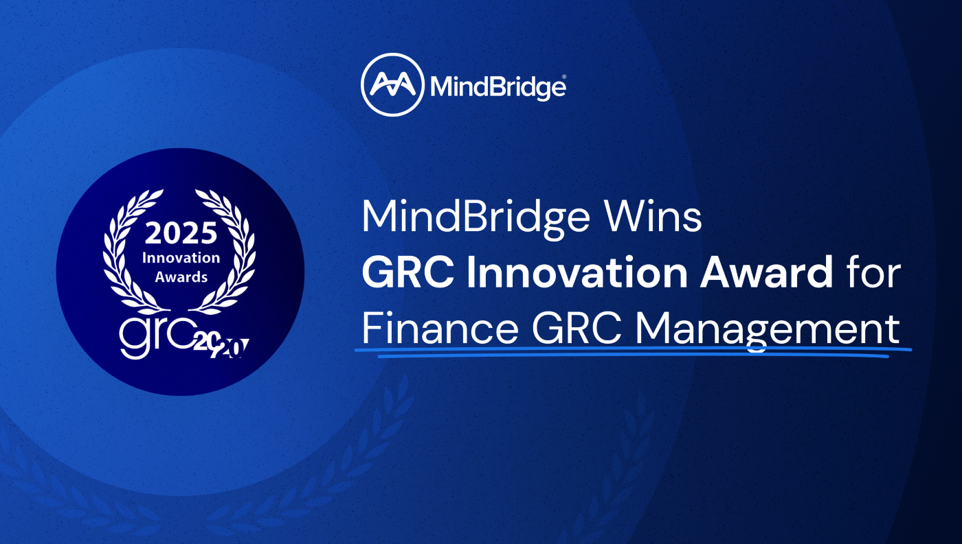 MindBridge wins 2025 GRC Innovation Award for transforming finance GRC with AI-driven anomaly detection, real-time risk insights, and explainable intelligence.